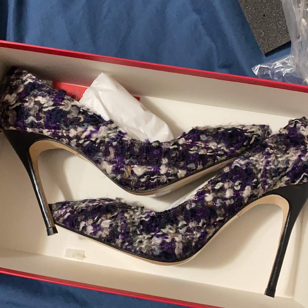 Carolina Herrera Tweed Heels
